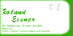 roland eisner business card